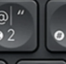 2 / @ Keičiamas klavišas Logitech MX Keys