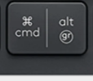 Alt Gr (R) Keičiamas klavišas Logitech MX Keys