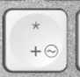 + / * Ersatztaste Logitech MX Keys