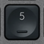 5 (Num) Nadomestna tipka QWERTZ (DE) Črna Logitech MX Keys