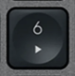 6 (Num) Nadomestna tipka QWERTZ (DE) Črna Logitech MX Keys