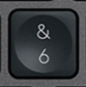 6 / & Nadomestna tipka QWERTZ (DE) Črna Logitech MX Keys
