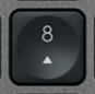 8 (Num) Nadomestna tipka QWERTZ (DE) Črna Logitech MX Keys