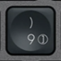 9 / ) Nadomestna tipka QWERTZ (DE) Črna Logitech MX Keys