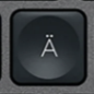 Ä Nadomestna tipka QWERTZ (DE) Črna Logitech MX Keys