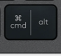 Cmd / Alt (L) Nadomestna tipka QWERTZ (DE) Črna Logitech MX Keys