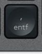 Entf (Num) Nadomestna tipka QWERTZ (DE) Črna Logitech MX Keys