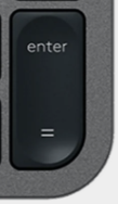 Enter (Num) Nadomestna tipka QWERTZ (DE) Črna Logitech MX Keys