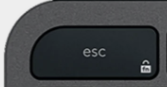Esc Nadomestna tipka QWERTZ (DE) Črna Logitech MX Keys