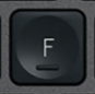F Nadomestna tipka QWERTZ (DE) Črna Logitech MX Keys