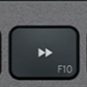 F10 Nadomestna tipka QWERTZ (DE) Črna Logitech MX Keys
