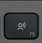 F5 Nadomestna tipka QWERTZ (DE) Črna Logitech MX Keys