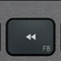 F8 Nadomestna tipka QWERTZ (DE) Črna Logitech MX Keys
