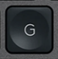 G Nadomestna tipka QWERTZ (DE) Črna Logitech MX Keys