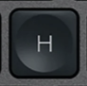 H Nadomestna tipka QWERTZ (DE) Črna Logitech MX Keys