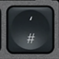 # / ' Nadomestna tipka QWERTZ (DE) Črna Logitech MX Keys
