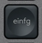 Einfg Nadomestna tipka QWERTZ (DE) Črna Logitech MX Keys