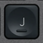 J Nadomestna tipka QWERTZ (DE) Črna Logitech MX Keys