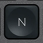 N Nadomestna tipka QWERTZ (DE) Črna Logitech MX Keys