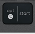 Opt / Start (L) Nadomestna tipka QWERTZ (DE) Črna Logitech MX Keys