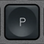 P Nadomestna tipka QWERTZ (DE) Črna Logitech MX Keys