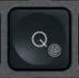 Q / @ Nadomestna tipka QWERTZ (DE) Črna Logitech MX Keys