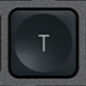 T Nadomestna tipka QWERTZ (DE) Črna Logitech MX Keys