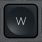 W Nadomestna tipka QWERTZ (DE) Črna Logitech MX Keys