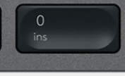 0 (Num) Tecla de repuesto QWERTY (ES) Negro Logitech MX Keys