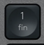 1 (Num) Tecla de repuesto QWERTY (ES) Negro Logitech MX Keys
