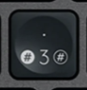 3 / . Tecla de repuesto QWERTY (ES) Negro Logitech MX Keys