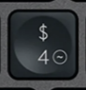 4 / $ Tecla de repuesto QWERTY (ES) Negro Logitech MX Keys