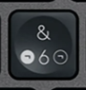 6 / & Tecla de repuesto QWERTY (ES) Negro Logitech MX Keys