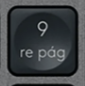 9 (Num) Tecla de repuesto QWERTY (ES) Negro Logitech MX Keys