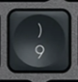 9 / ) Tecla de repuesto QWERTY (ES) Negro Logitech MX Keys