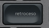 Retroceso Tecla de repuesto QWERTY (ES) Negro Logitech MX Keys