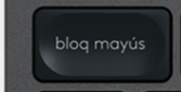 Bloq Mayús Tecla de repuesto QWERTY (ES) Negro Logitech MX Keys