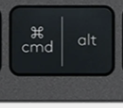Cmd / Alt (L) Tecla de repuesto QWERTY (ES) Negro Logitech MX Keys