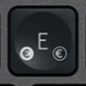 E / € Tecla de repuesto QWERTY (ES) Negro Logitech MX Keys