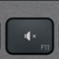 F11 Tecla de repuesto QWERTY (ES) Negro Logitech MX Keys