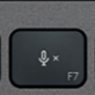 F7 Tecla de repuesto QWERTY (ES) Negro Logitech MX Keys