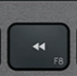 F8 Tecla de repuesto QWERTY (ES) Negro Logitech MX Keys