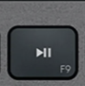 F9 Tecla de repuesto QWERTY (ES) Negro Logitech MX Keys