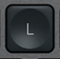 L Tecla de repuesto QWERTY (ES) Negro Logitech MX Keys