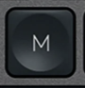 M Tecla de repuesto QWERTY (ES) Negro Logitech MX Keys