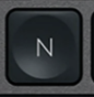 N Tecla de repuesto QWERTY (ES) Negro Logitech MX Keys
