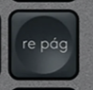 Re Pág Tecla de repuesto QWERTY (ES) Negro Logitech MX Keys
