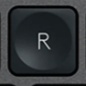 R Tecla de repuesto QWERTY (ES) Negro Logitech MX Keys