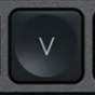 V Tecla de repuesto QWERTY (ES) Negro Logitech MX Keys