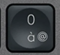 0 / à Touche de remplacement AZERTY (FR) Noir Logitech MX Keys